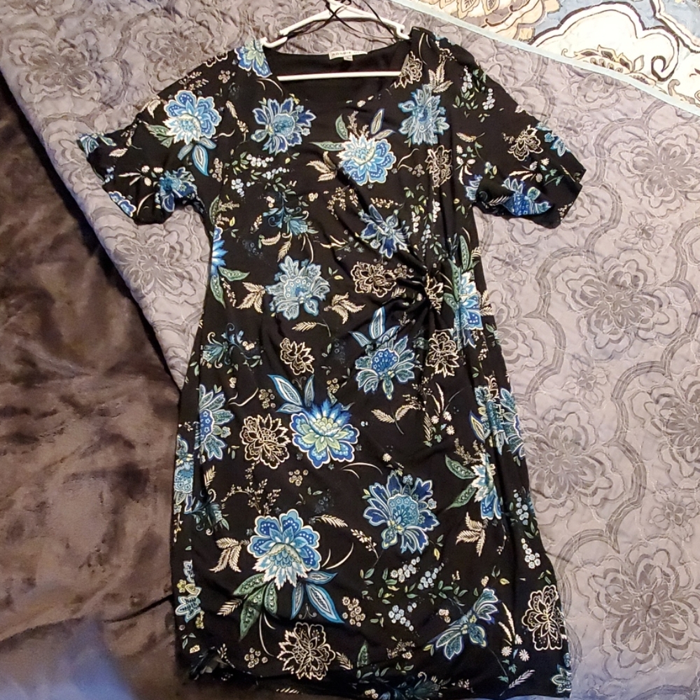 Black wrap dress